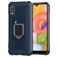 Mobigear Armor Ring Samsung Galaxy A01 Hoesje Flexibel TPU Backcover Shockproof met Ringhouder - Blauw