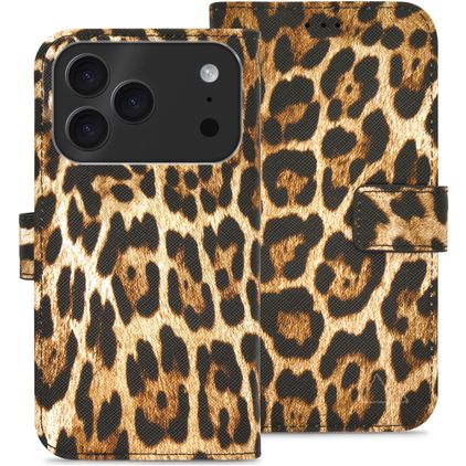 My Style Flex Wallet iPhone 17 Pro Hoesje Bookcase Portemonnee - Wild Leopard