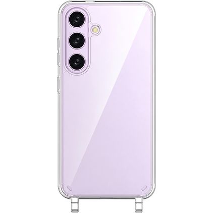 Mobigear Mix & Match Doorzichtig Samsung Galaxy S25 Flexibel TPU Hoesje met koord - Transparant