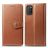 Mobigear Snap Button OPPO A72 Hoesje Bookcase Portemonnee - Cognac