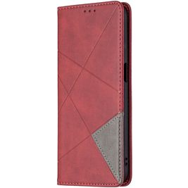 Mobigear Rhombus Slim Realme 8 5G Hoesje Bookcase - Rood