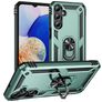 Mobigear Armor ring Samsung Galaxy A16 Hoesje Hardcase Backcover Shockproof met Ringhouder - Groen