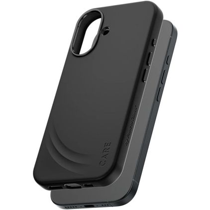 CARE by PanzerGlass Feature FLOW iPhone 17 Siliconen MagSafe Hoesje Backcover Shockproof - Zwart