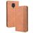 Mobigear Sensation Xiaomi Redmi Note 9 Pro Hoesje Bookcase Portemonnee - Cognac