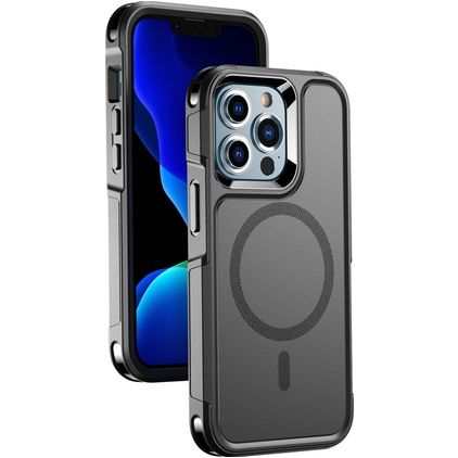 Mobigear Traveller iPhone 13 Pro Max MagSafe Hoesje Hardcase Backcover Shockproof - Zwart
