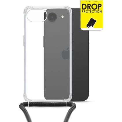 My Style Loop Doorzichtig iPhone 17e Flexibel TPU Hoesje met koord - Transparant