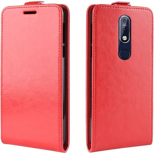 Mobigear Nokia 7.1 Hoesje Flipcase - Rood