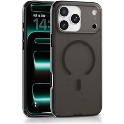 Mobigear Shockproof Grip iPhone 17 Pro Max MagSafe Hoesje Hardcase Backcover - Zwart