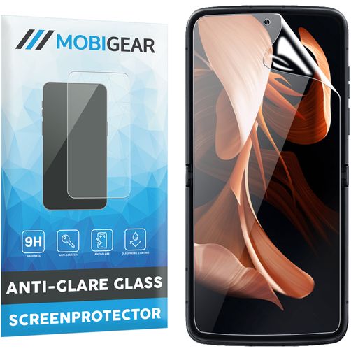 Mobigear Motorola Razr 40 Glazen Screenprotector - Case Friendly - Zwart
