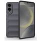Mobigear Bumpy Samsung Galaxy S25 Edge Hoesje Flexibel TPU Backcover - Grijs