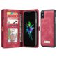 Caseme 008 iPhone XS Hoesje Uitneembare 2in1 Bookcase Portemonnee - Rood