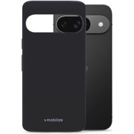 Mobilize Rubber Gelly Google Pixel 9 Hoesje Flexibel TPU Backcover - Zwart