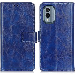 Mobigear Basic Nokia X30 Hoesje Bookcase Portemonnee - Blauw