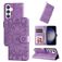 Mobigear Sunflower Samsung Galaxy S24 Hoesje Bookcase Portemonnee - Paars