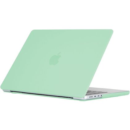 Mobigear Cream Matte MacBook Pro 14 Inch (2021-2026) Hoes Hardshell Laptopcover MacBook Case - Groen - Model A2442 / A2779 / A2918 / A2992 / A3401 / A3112 / A3434 / A3427 / A3426