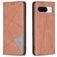 Mobigear Rhombus Slim Google Pixel 8 Hoesje Bookcase - Bruin
