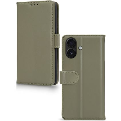 Mobilize Premium Gelly iPhone 17 Hoesje Bookcase Portemonnee - Groen
