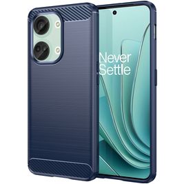 Mobigear Brushed OnePlus Nord 3 Hoesje Flexibel TPU Backcover - Blauw