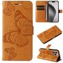 Mobigear Butterfly iPhone 16 Pro Max Hoesje Bookcase Portemonnee - Cognac