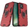 Mobigear Armor Ring iPhone 12 Pro Max Hoesje Hardcase Backcover Shockproof met Ringhouder - Rood