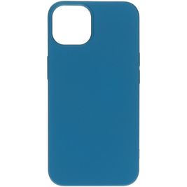 Mobiparts iPhone 13 Siliconen Hoesje Backcover - Blueberry Blue Mobiparts iPhone 13 Siliconen Hoesje Backcover - Blueberry Blue