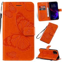 Mobigear Butterfly iPhone 11 Hoesje Bookcase Portemonnee - Oranje