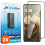 Mobigear Premium Motorola Edge 60 Glazen Screenprotector - Case Friendly - Zwart (2-Pack)