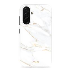 MIO Samsung Galaxy A27 MagSafe Hoesje Hardcase Backcover - White Marble