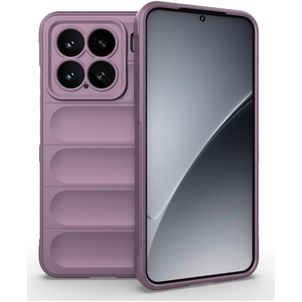 Mobigear Bumpy Xiaomi 15 Hoesje Flexibel TPU Backcover - Paars