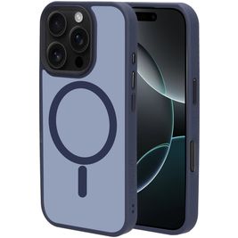 Mobiparts Hardcover iPhone 16 Pro MagSafe Hoesje Hardcase Backcover - Satin Blue