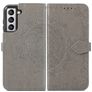 Mobigear Mandala Samsung Galaxy S21 FE Hoesje Bookcase Portemonnee - Grijs