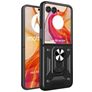 Mobigear Armor Ring Motorola Razr 50 Ultra Hoesje Hardcase Backcover Shockproof met Ringhouder - Zwart