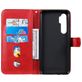 Mobigear Zipper Xiaomi Mi Note 10 Lite Hoesje Bookcase Portemonnee - Rood