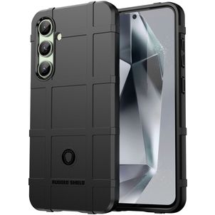 Mobigear Rugged Shield Samsung Galaxy S24 FE Hoesje Flexibel TPU Backcover Shockproof - Zwart