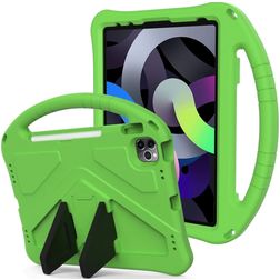 Mobigear AeroArmor iPad 10 (2022) Kinder Tablethoes met Handvat + Stylus Houder - Groen