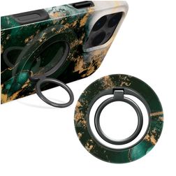MIO Holder MagSafe Telefoonring - Green Marble Universeel