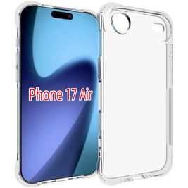 Mobigear Cushion Doorzichtig iPhone Air Hoesje Flexibel TPU Backcover - Transparant