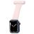 Mobigear Clip Verpleegkundige Apple Watch Bandje Speld - 49/46/45/44 mm - Pastelroze