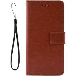 Mobigear Wallet Motorola One Vision Hoesje Bookcase Portemonnee - Bruin