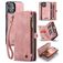 Caseme 008 iPhone 16 Hoesje Uitneembare 2in1 Bookcase Portemonnee - Roze