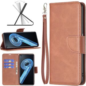 Mobigear Excellent OPPO A96 Hoesje Bookcase Portemonnee - Bruin