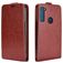 Mobigear Motorola One Fusion Plus Hoesje Flipcase - Bruin