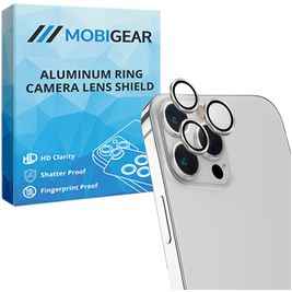 Mobigear Single iPhone 13 Pro Glazen Camera Lens Protector - Case Friendly - Zilver