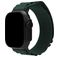 Mobilize Alpine Nylon Apple Watch Bandje Gespsluiting - 49/46/45/44 mm - Donkergroen