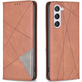 Mobigear Rhombus Slim Samsung Galaxy S24 Hoesje Bookcase - Bruin