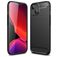 Mobigear Brushed Slim iPhone 13 Hoesje Flexibel TPU Backcover - Zwart