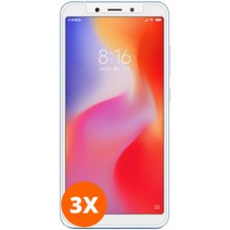 Mobigear Xiaomi Redmi 6A Glazen Screenprotector - Case Friendly (3-Pack)