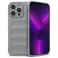 Mobigear Bumpy iPhone 14 Pro Max Hoesje Flexibel TPU Backcover - Grijs