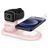 Mobigear Wireless Charge Station Watch Standaard,MagSafe Standaard - iPhone/ Watch - Roze