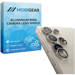 Mobigear Single Samsung Galaxy S25 Ultra Glazen Camera Lens Protector - Case Friendly - Grijs